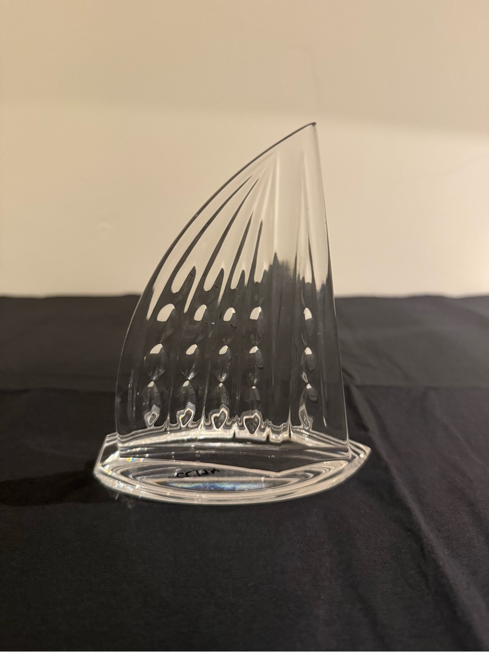 Vintage Waterford Crystal Sailboat Paperweight